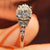 Antique Round Cut Moissanite Cluster Wedding Ring - Eurekalook