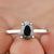 Pear Cut Salt and Pepper Diamond Wedding Ring - Eurekalook