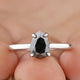 Pear Cut Salt and Pepper Diamond Wedding Ring