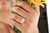 Emerald Cut Rose Quartz  Engagement Ring - Eurekalook