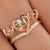 Antique Crown Heart Wedding Ring Set - Eurekalook