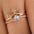 Unique Pear Shape Salt and Pepper Diamond Bridal Ring Set - Eurekalook