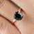 2.90CT Cushion Cut Black Onyx Wedding Ring - Eurekalook