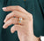 Cushion Cut Moissanite Three Stone Wedding Ring - Eurekalook