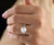 Classic 4.20 CT Asscher Cut Hidden Halo Engagement Ring - Eurekalook