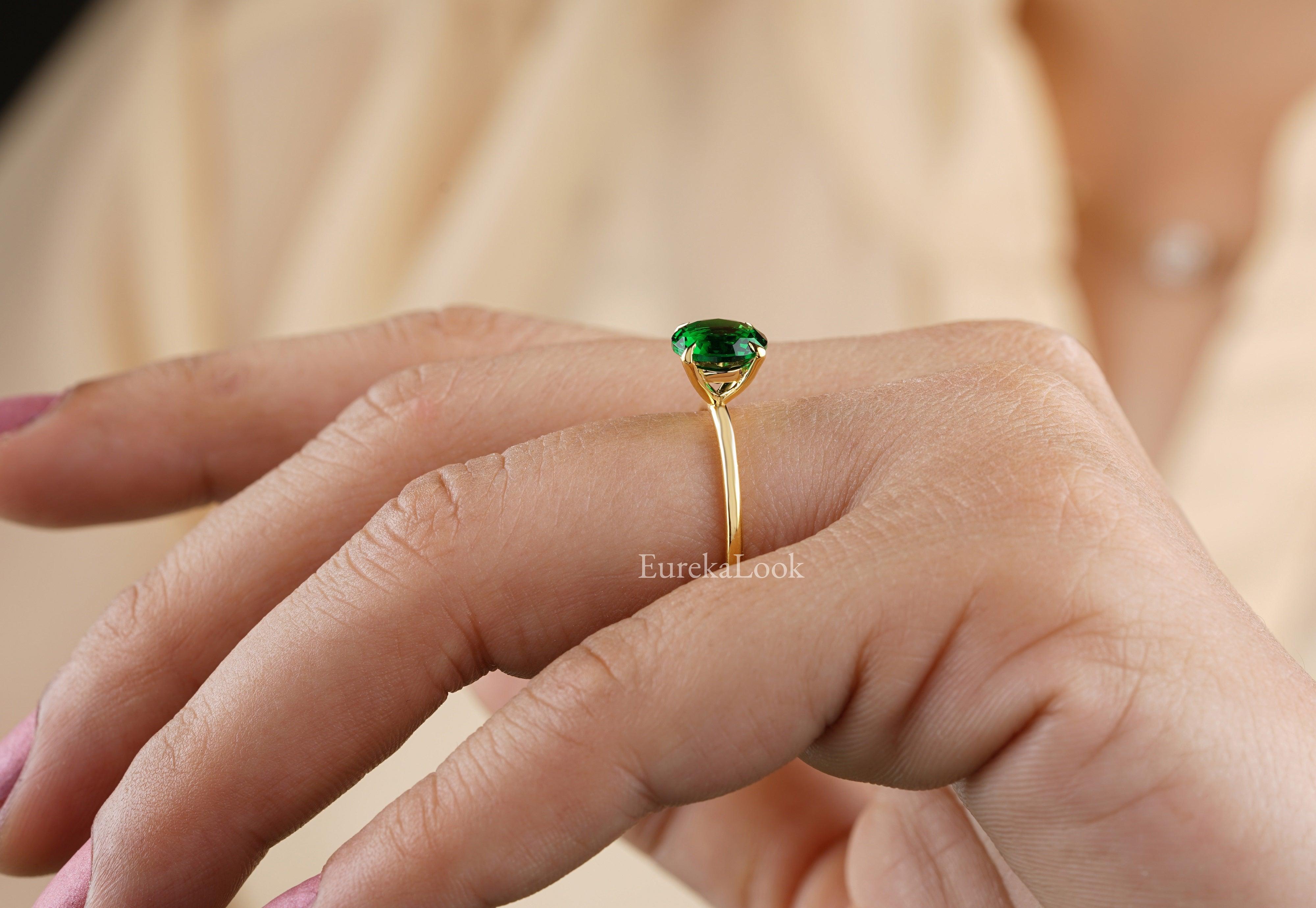 Green Ring Add Green Diamond Engagement Ring