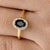 Oval-Cut Black Onyx Halo Engagement Ring - Eurekalook