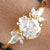 1.23CTW Pear Cut Moissanite Cluster Engagement Ring - Eurekalook