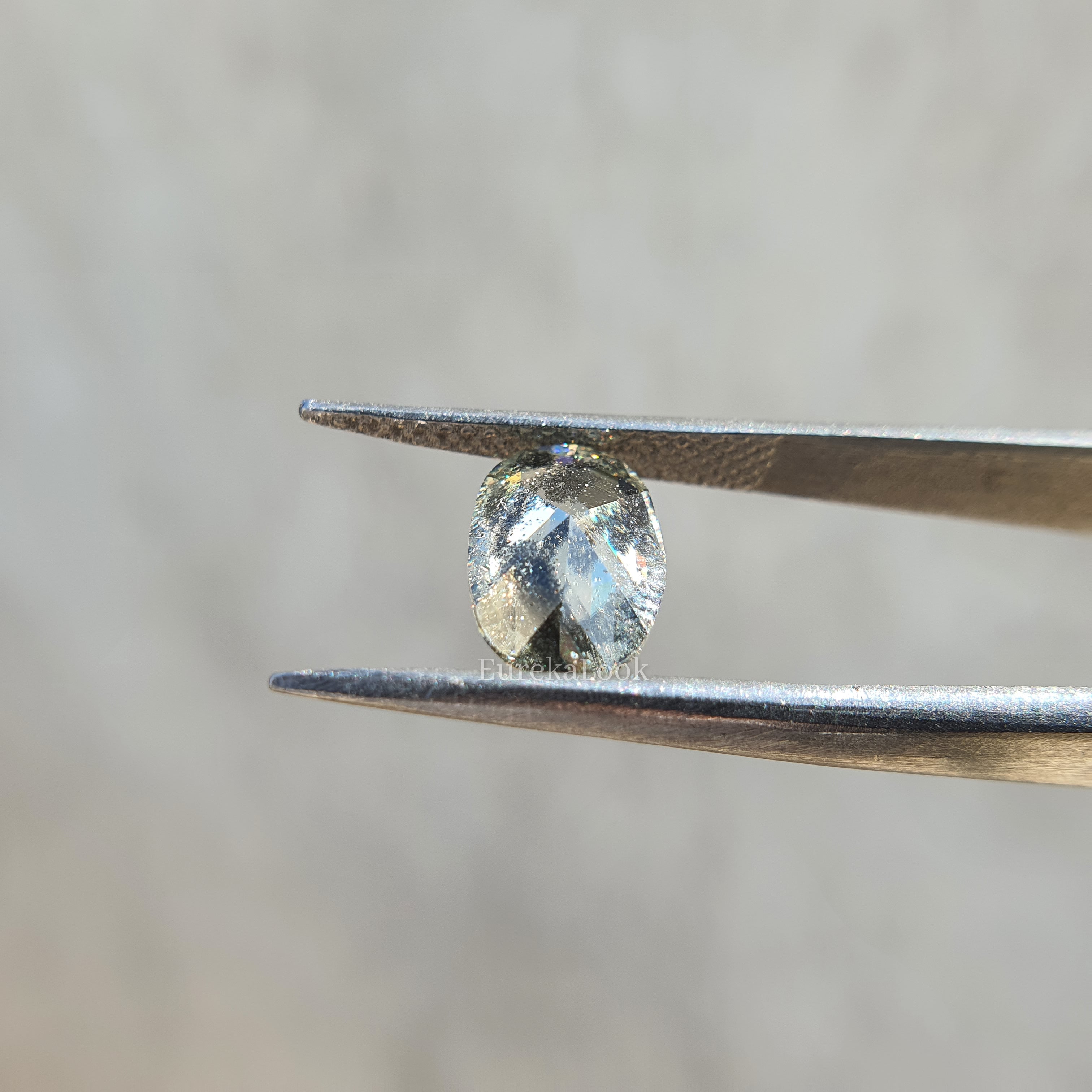 1.90CT Oval Cut Salt and Pepper Moissanite Diamond - Eurekalook