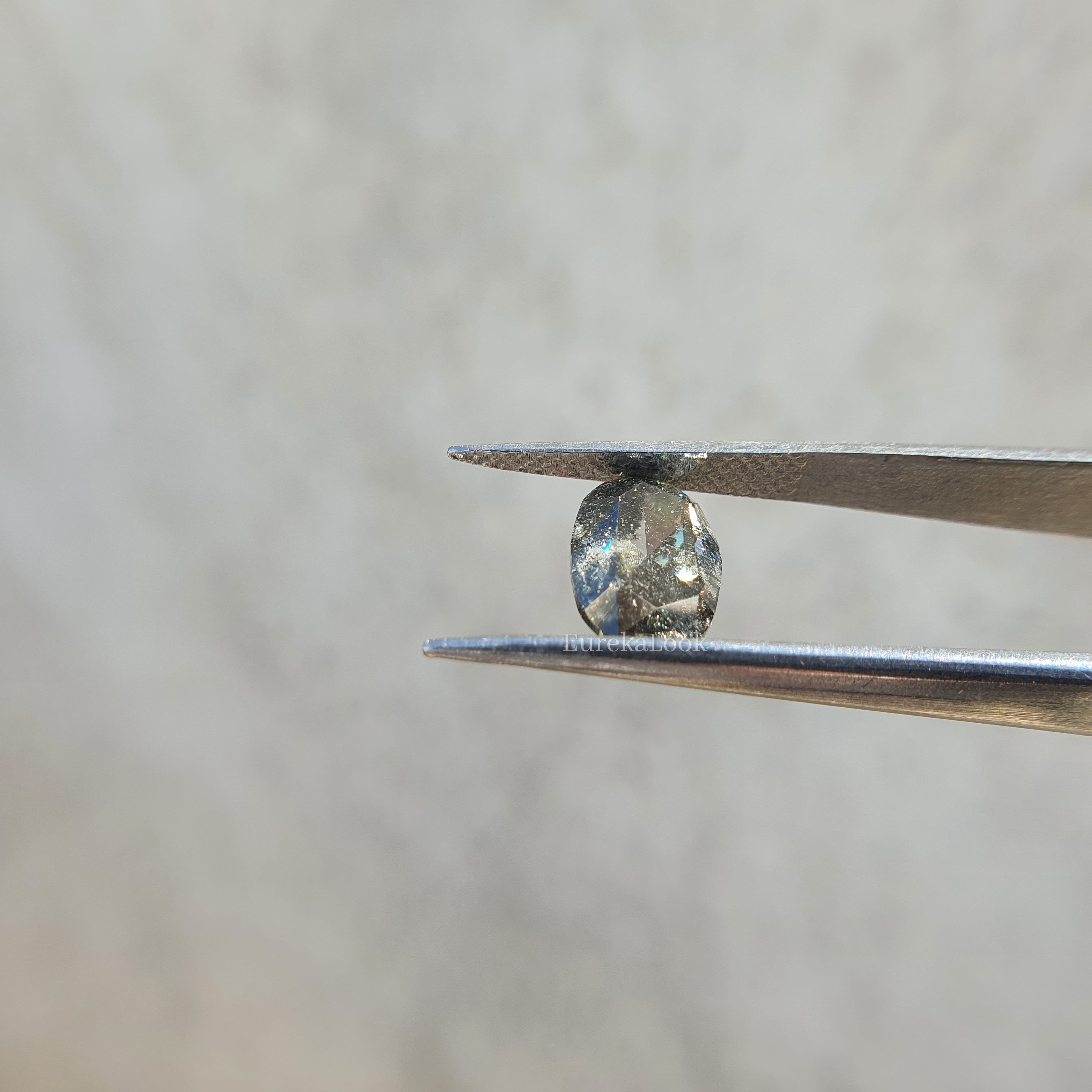 1.90CT Oval Cut Salt and Pepper Moissanite Diamond - Eurekalook