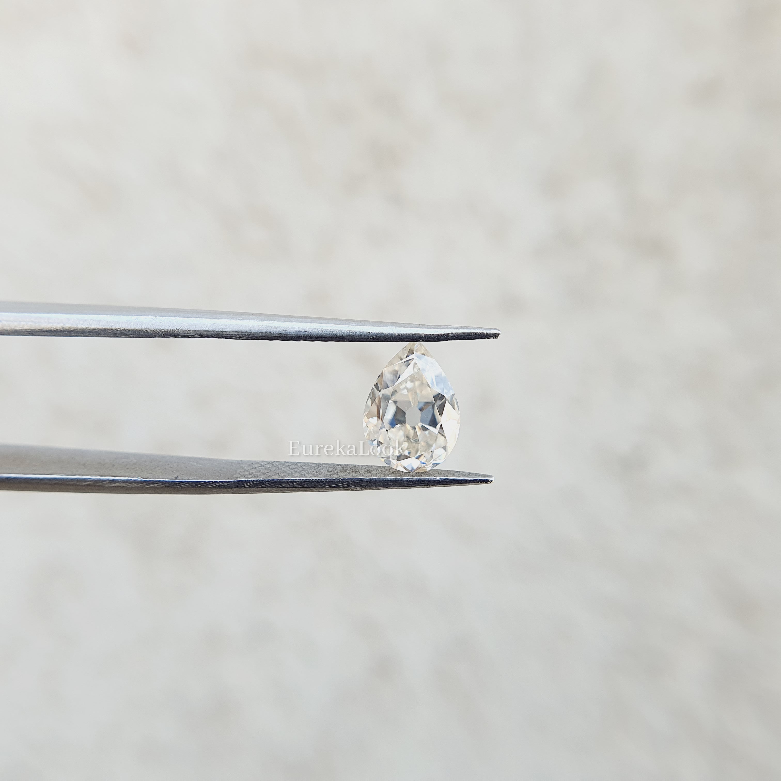 Antique old Mine Pear cut Loose Moissanite Diamond - Eurekalook