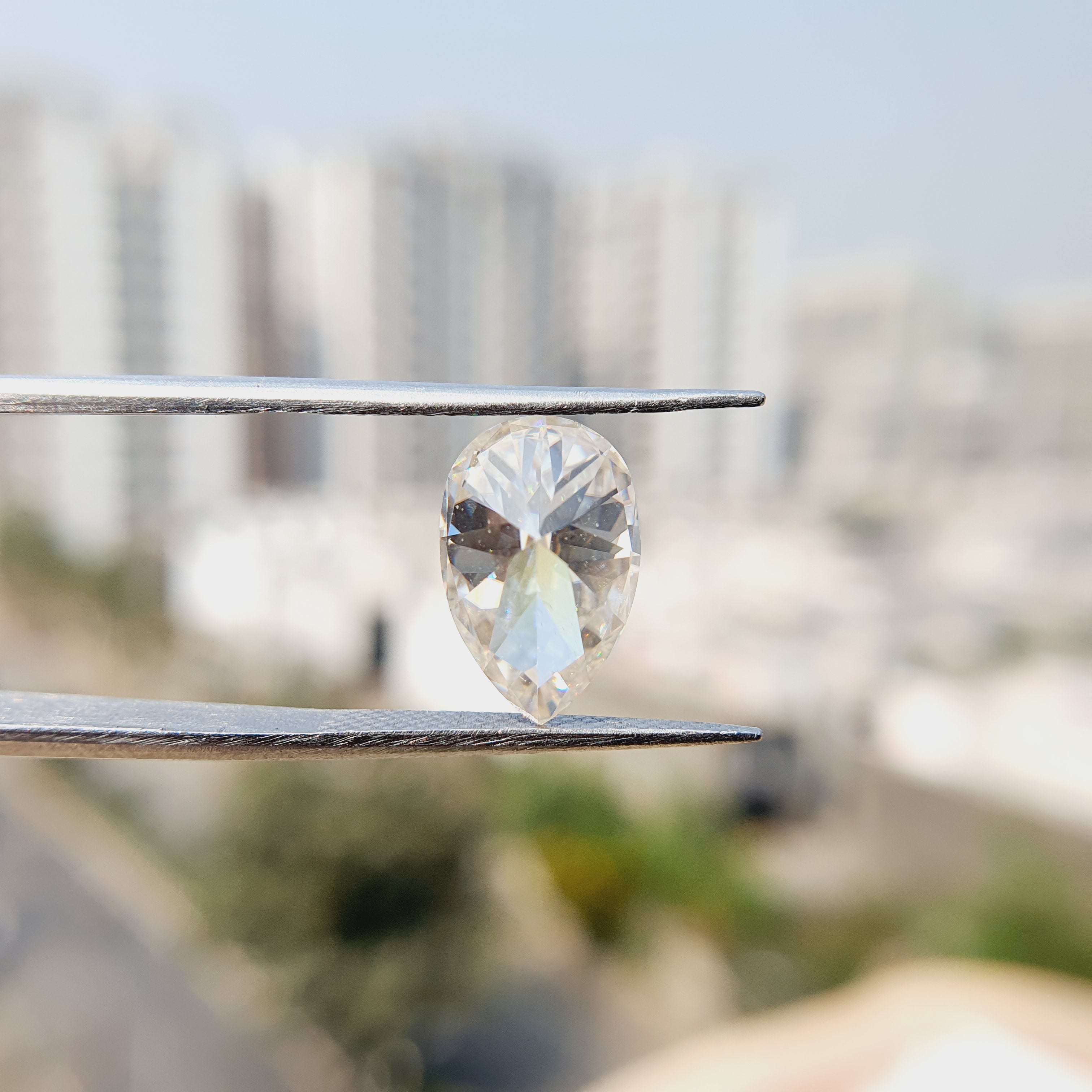 Classic 1.10CT Pear Cut Loose Moissanite Diamond - Eurekalook