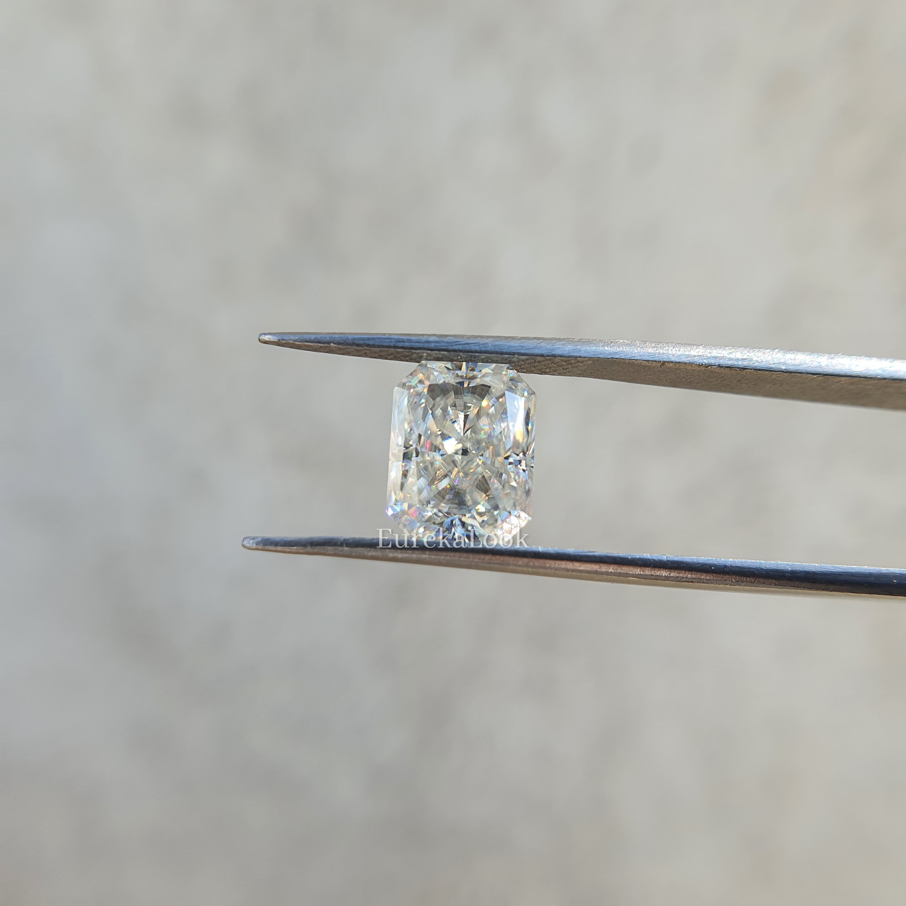 2.60CT Radiant Cut Colorless Loose Moissanite Diamond - Eurekalook