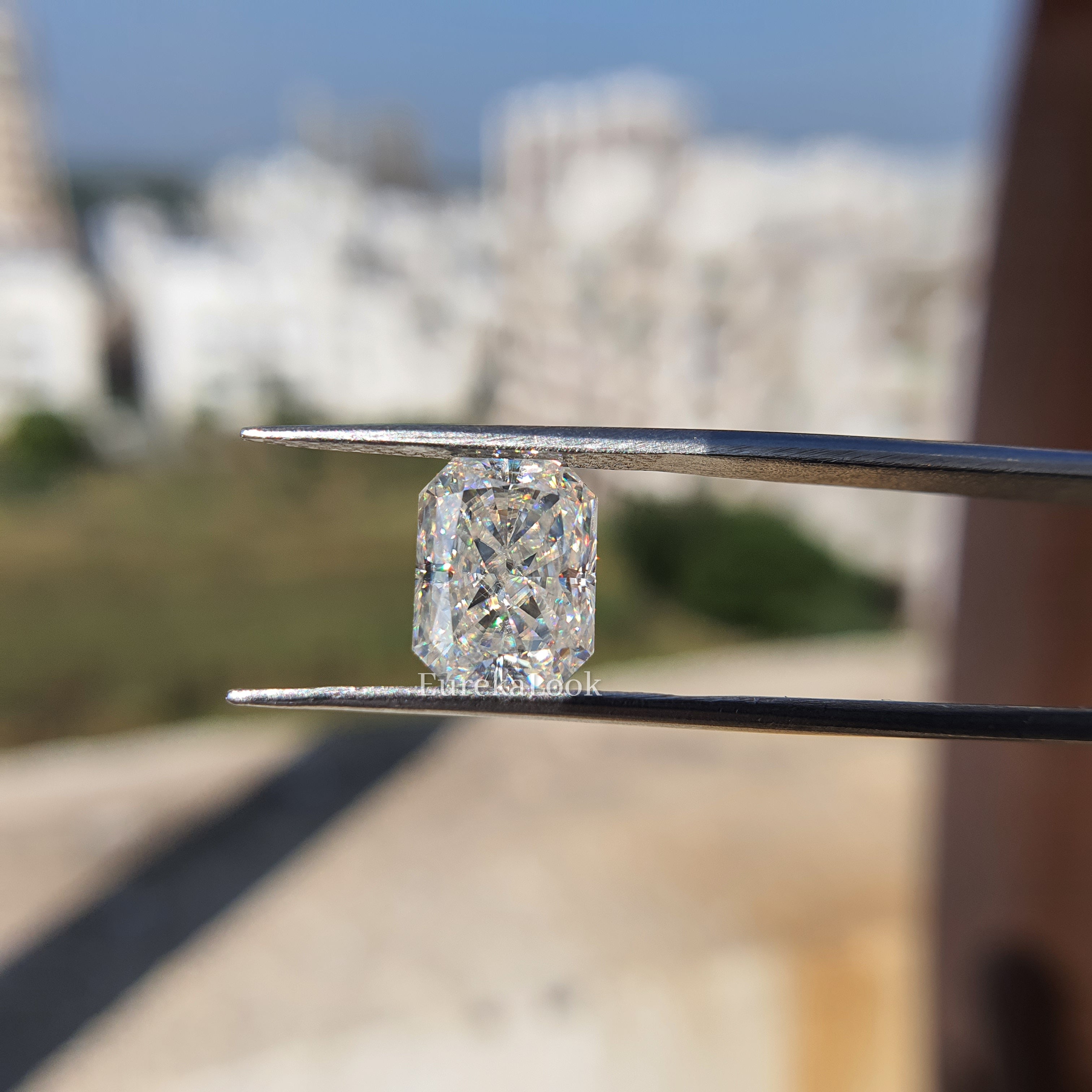 2.60CT Radiant Cut Colorless Loose Moissanite Diamond - Eurekalook