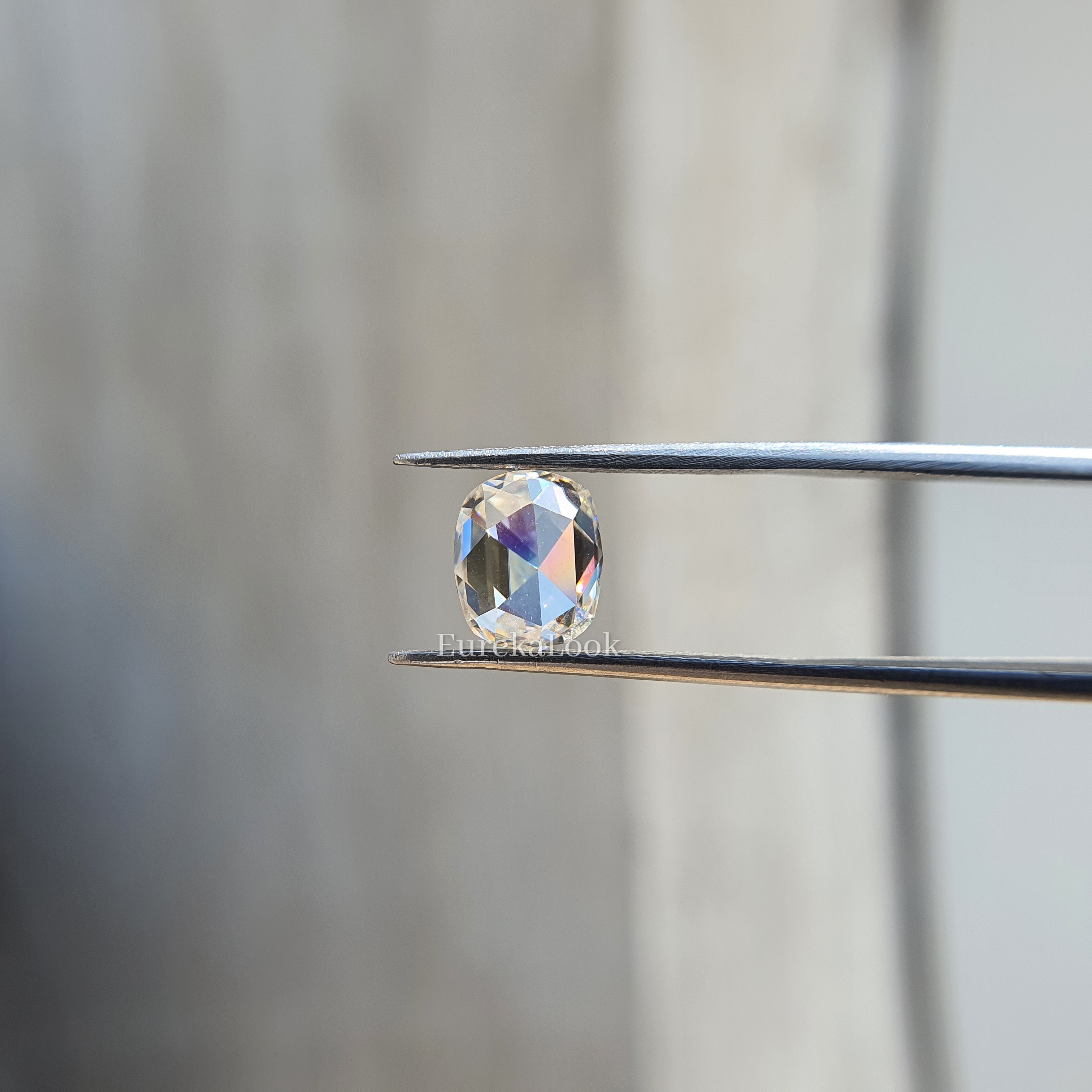 1.80CT Rose Cut Elongated Cushion Cut Loose Moissanite - Eurekalook