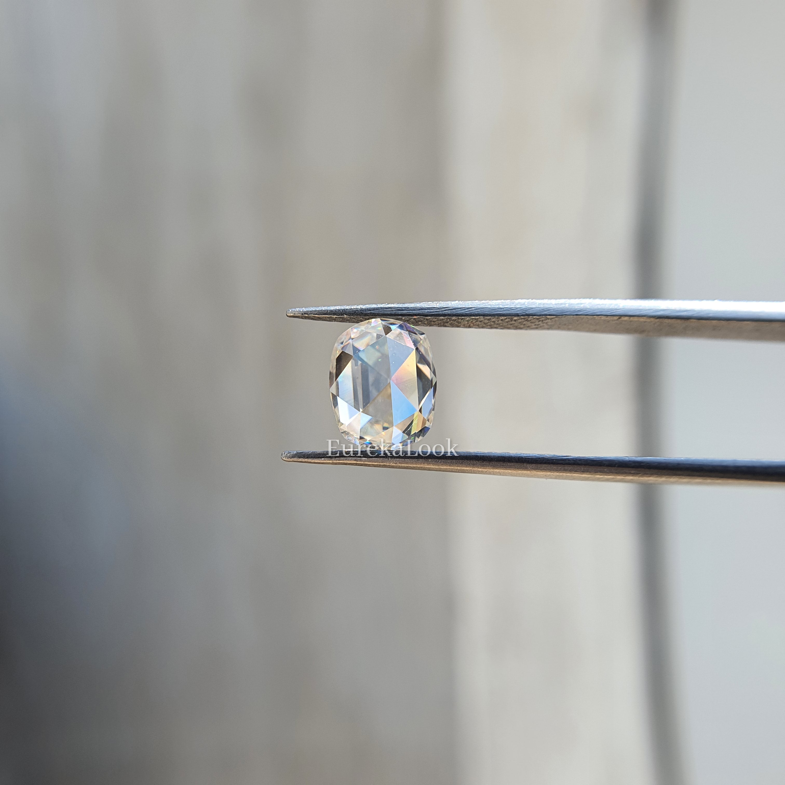 1.80CT Rose Cut Elongated Cushion Cut Loose Moissanite - Eurekalook