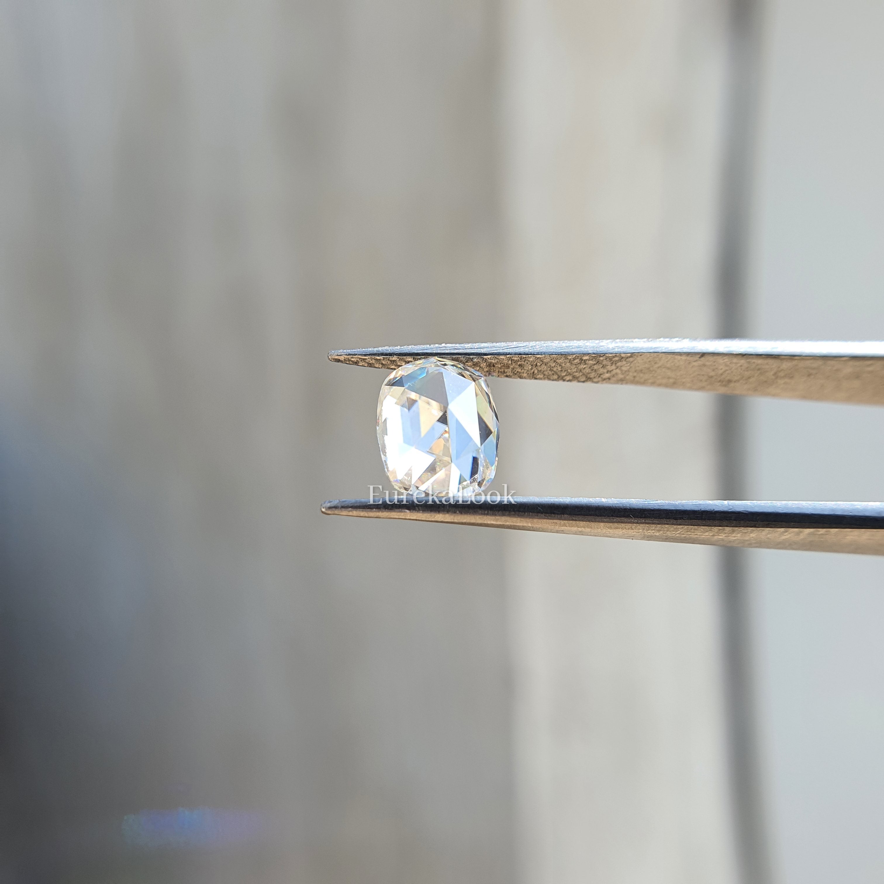 1.80CT Rose Cut Elongated Cushion Cut Loose Moissanite - Eurekalook