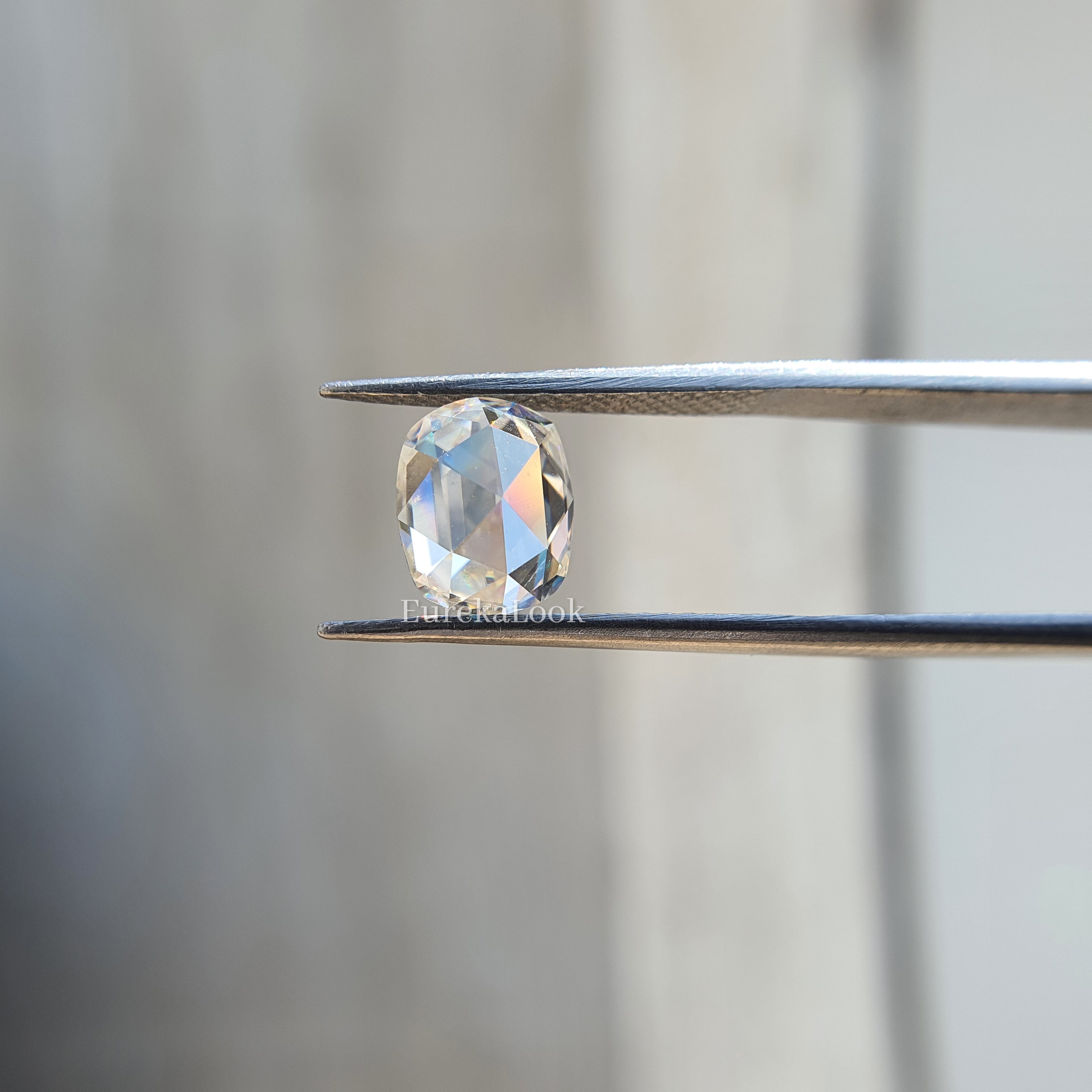 1.80CT Rose Cut Elongated Cushion Cut Loose Moissanite - Eurekalook