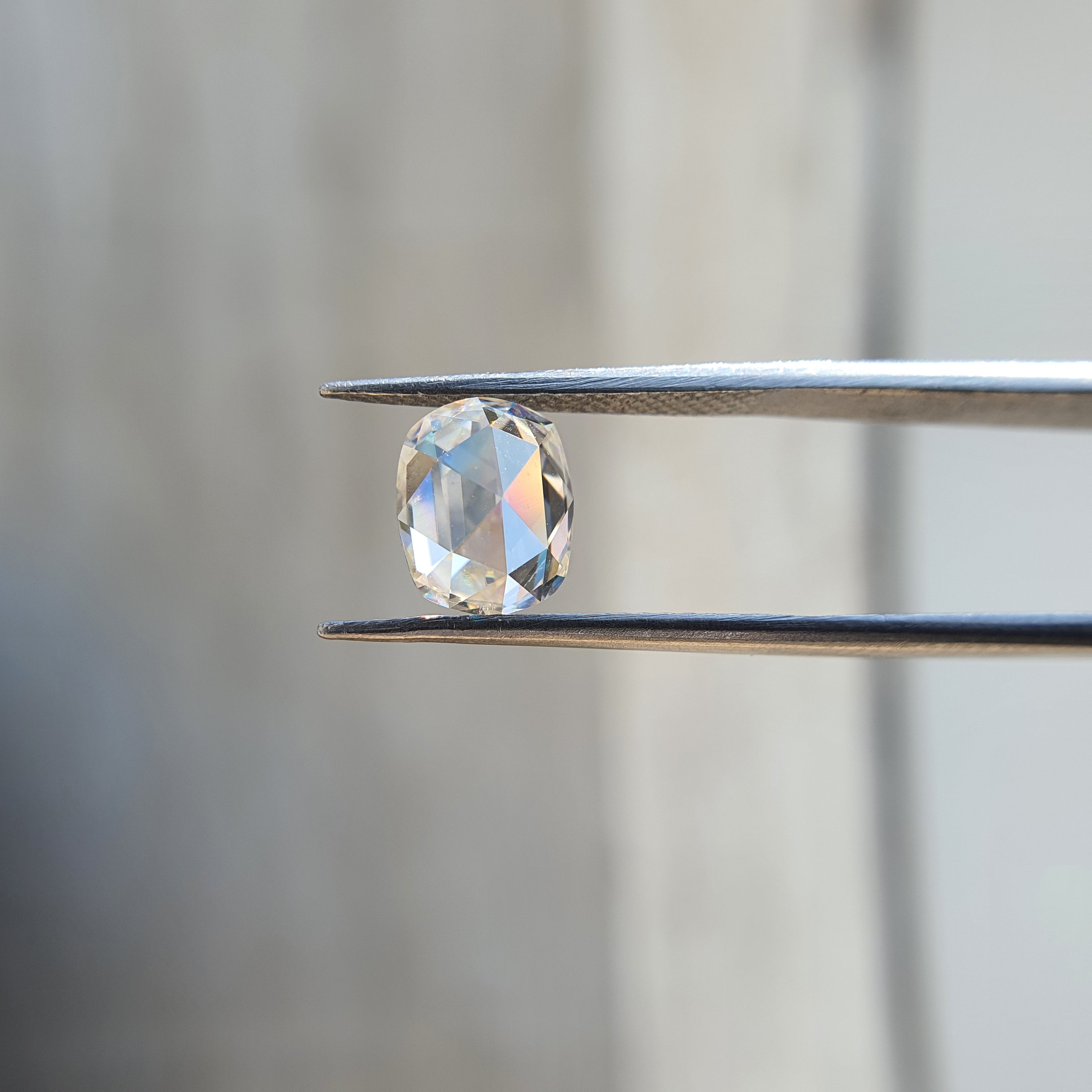 1.80CT Rose Cut Elongated Cushion Cut Loose Moissanite - Eurekalook