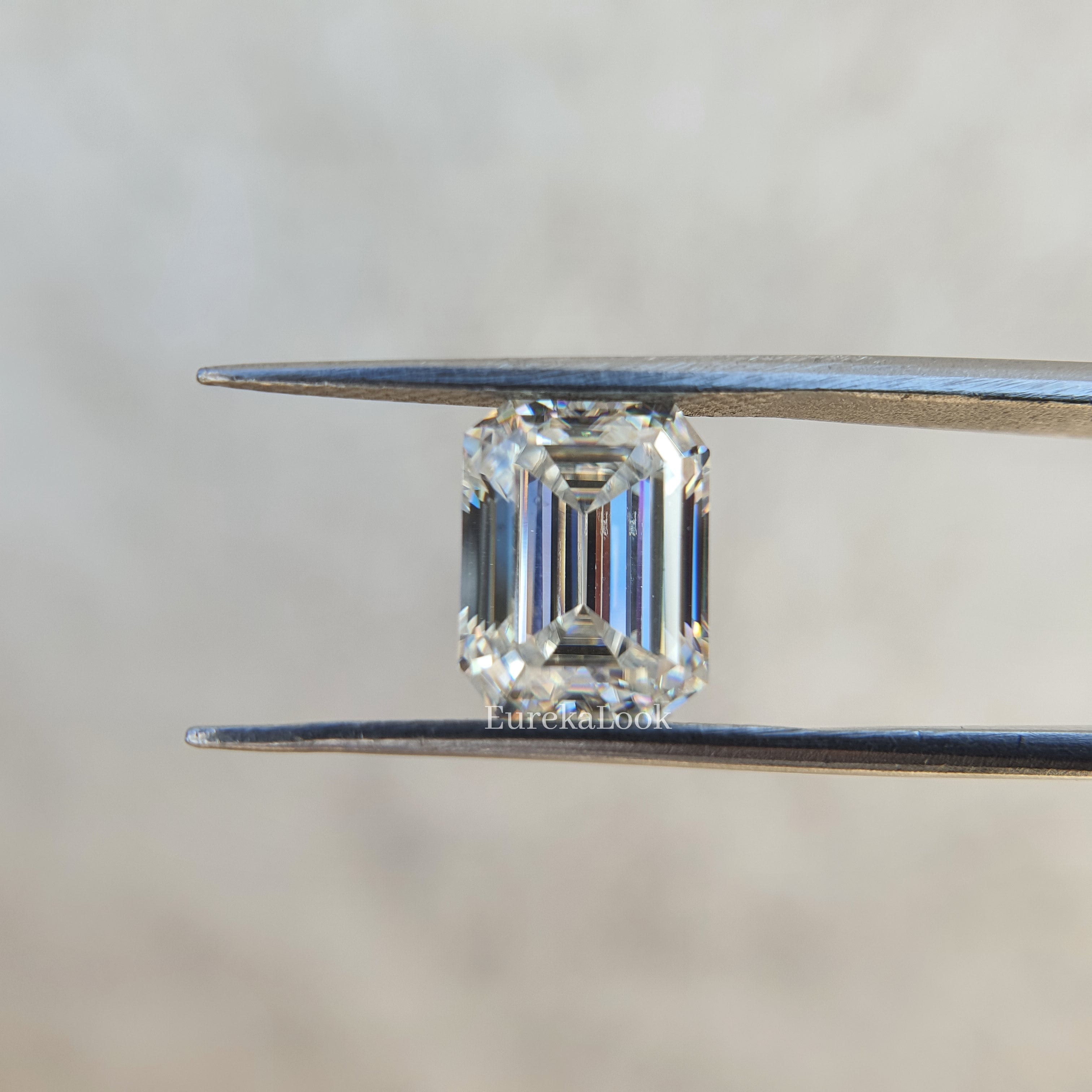 3.24CT Emerald Cut Loose Moissanite Diamond - Eurekalook