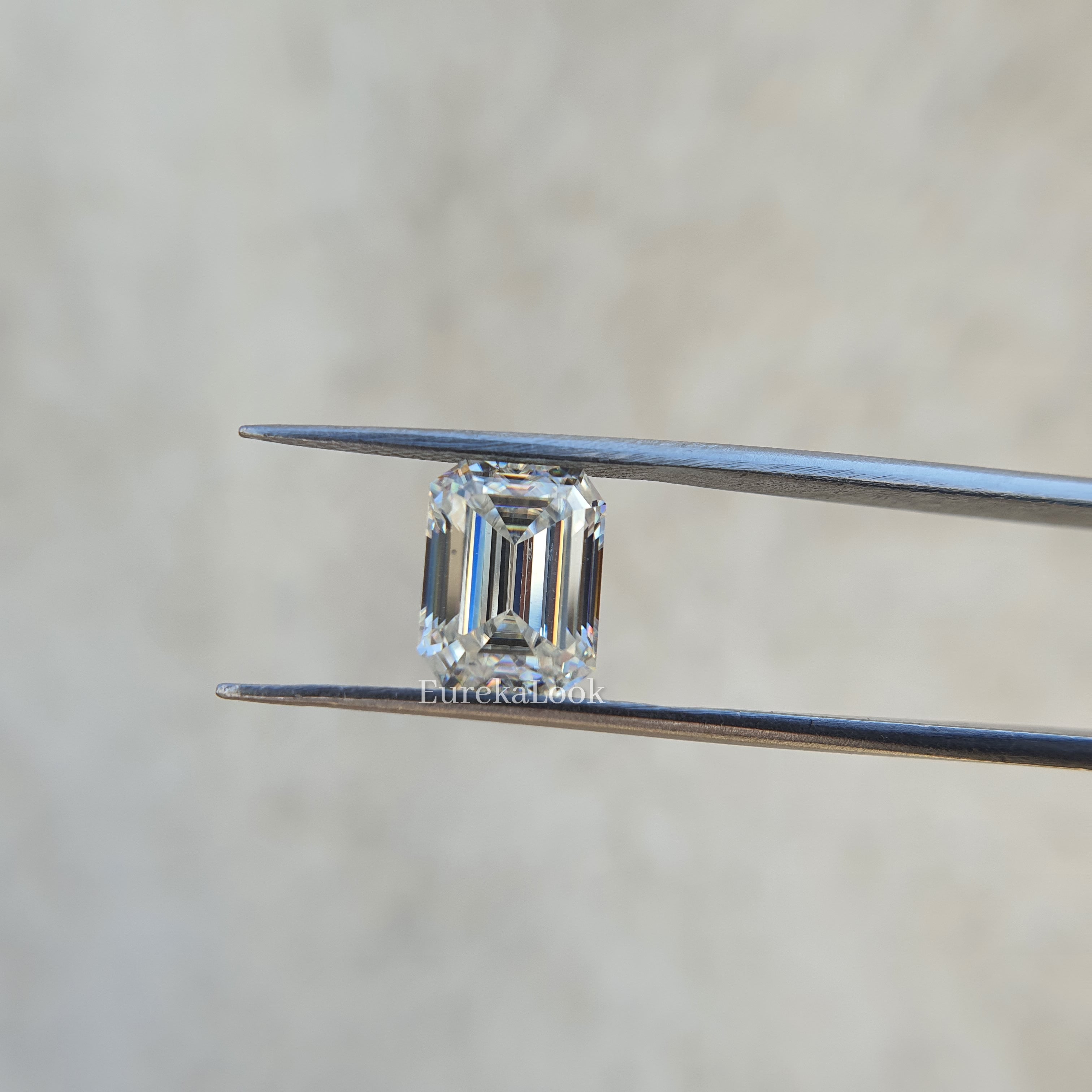 3.24CT Emerald Cut Loose Moissanite Diamond - Eurekalook