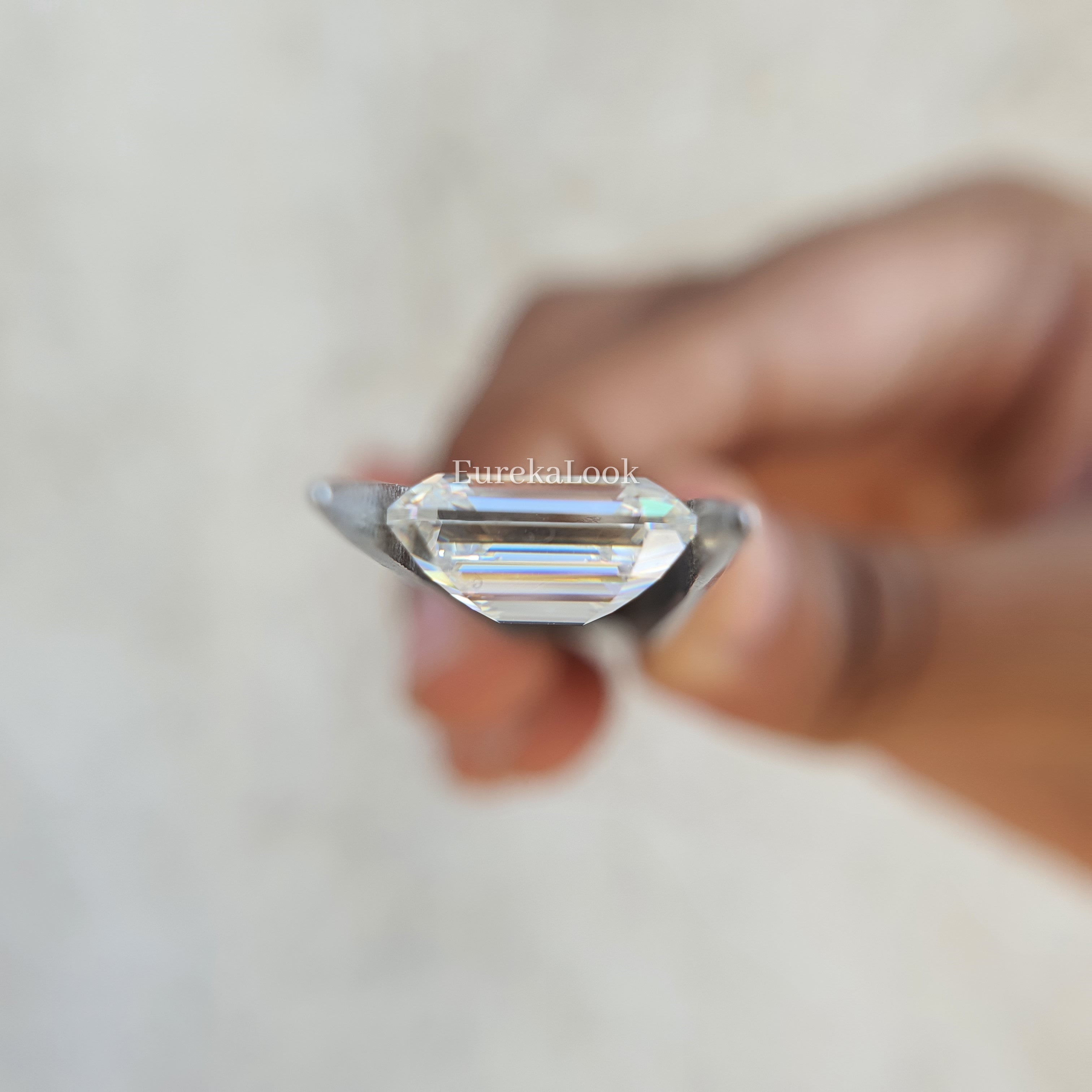 3.24CT Emerald Cut Loose Moissanite Diamond - Eurekalook