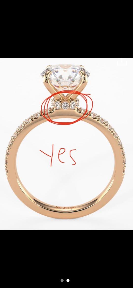 3 CT Radiant cut Moissanite with Cricular Hidden Halo Ring, 14K Rose Gold, Ring size 8Us - Eurekalook
