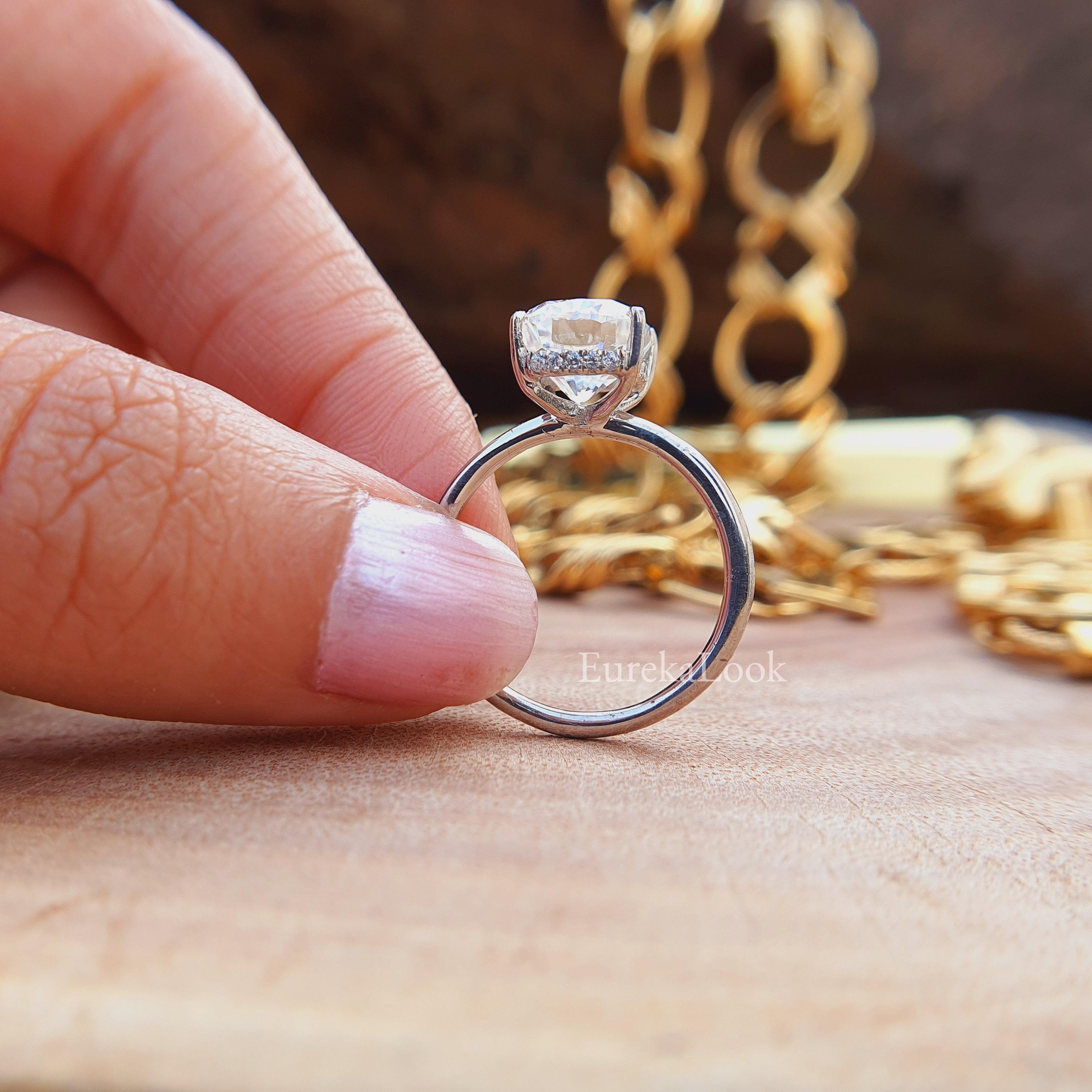 Cushion Cut Diamond Engagement Ring in Platinum — Quercus Raleigh Custom  Engagement Rings